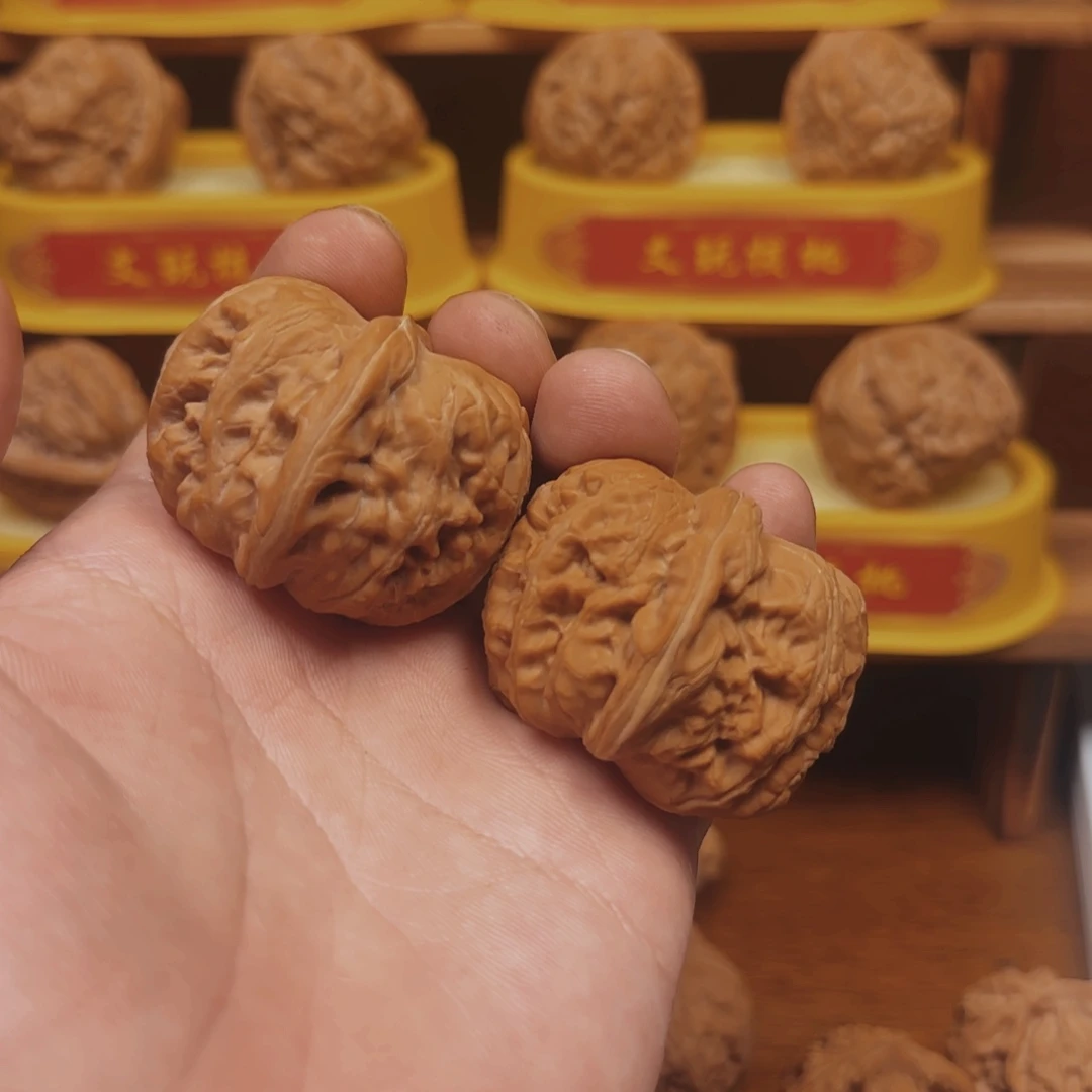 把件文玩核桃42全品元宝 有色差