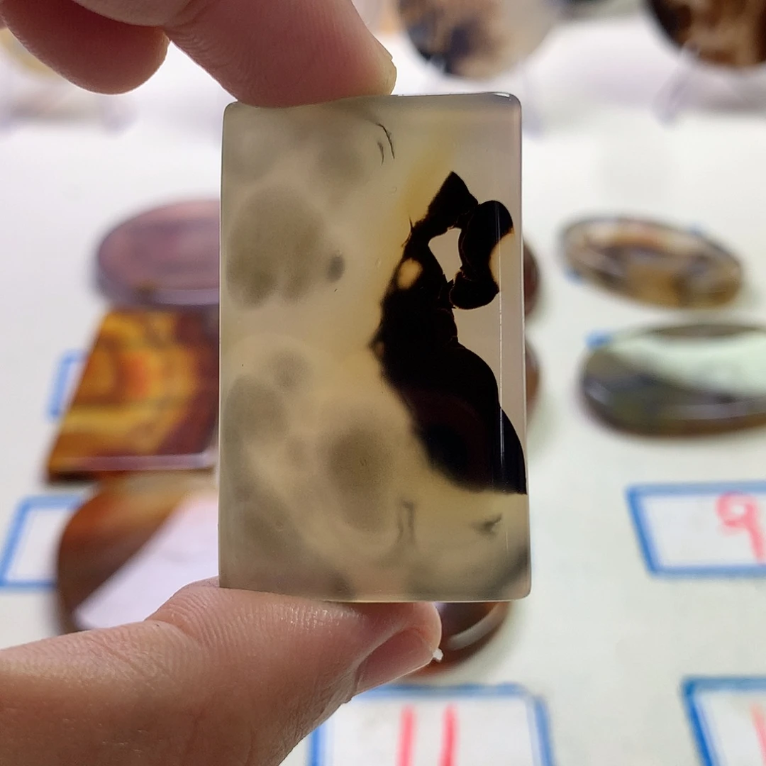 未镶嵌玛瑙/玉髓珠宝半成品