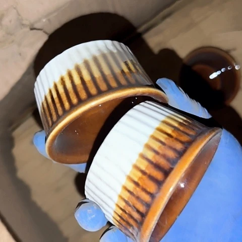 瓷片国营厂库存微瑕8厘米