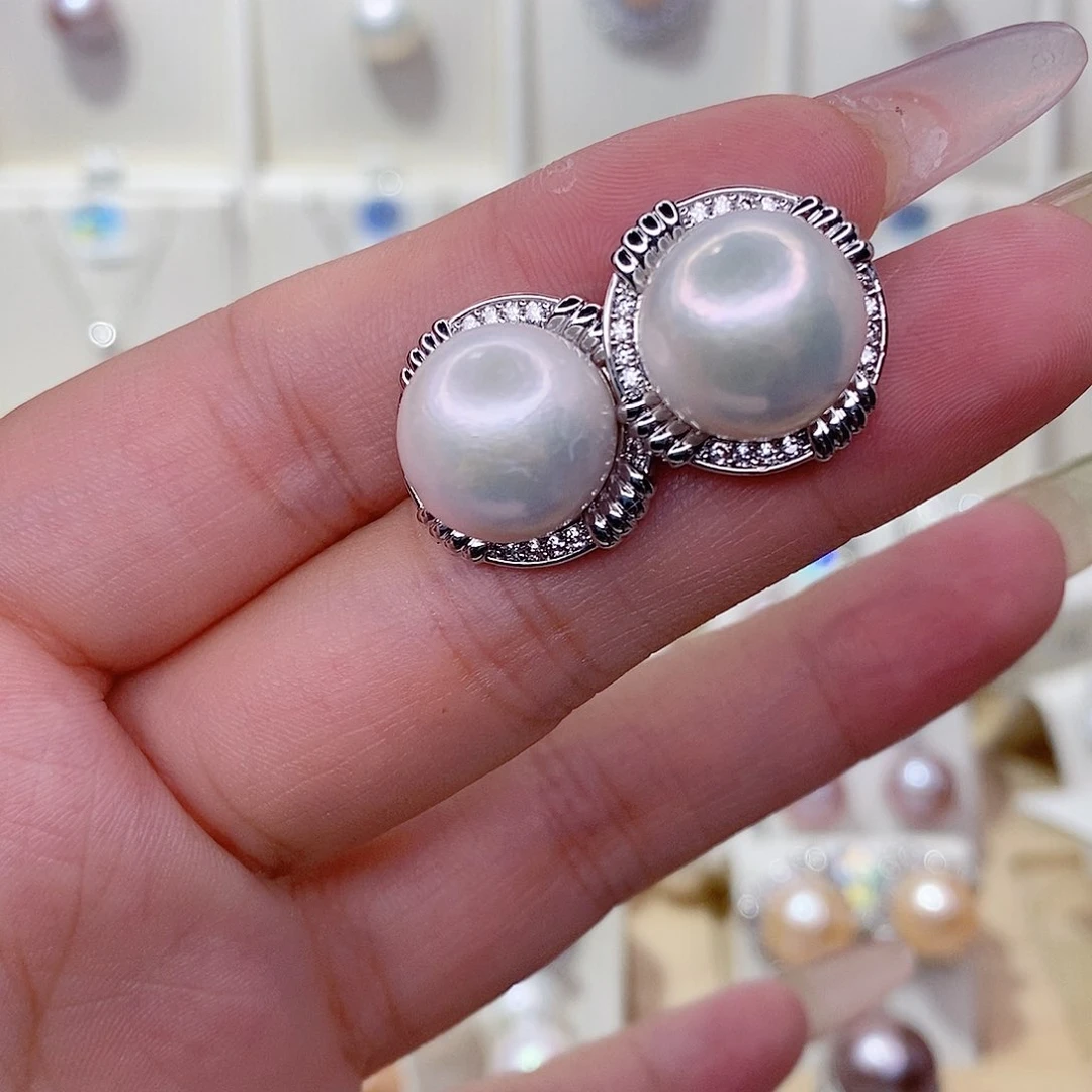 未镶嵌淡水珍珠耳饰