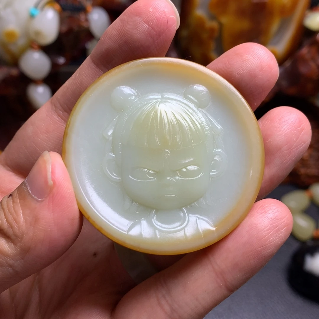和田玉未镶嵌颈饰