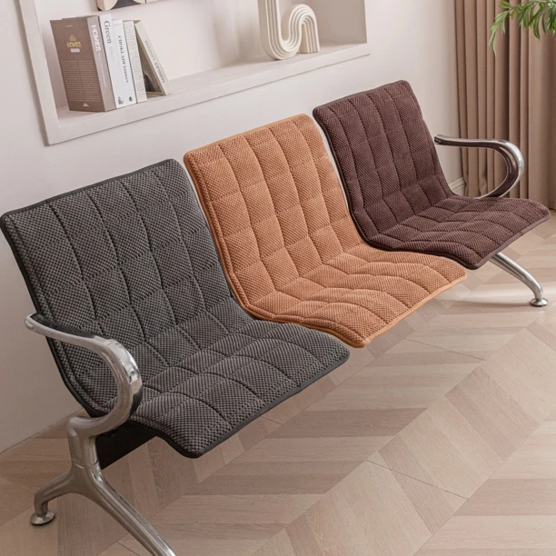 灯芯绒联排公共椅候诊垫椅子套三人连排椅坐垫长排连排坐椅套定制