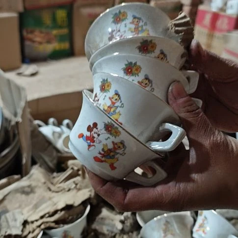 库存微瑕米老鼠杯5个