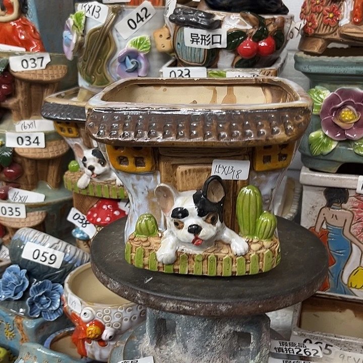 粗陶材质多肉花盆