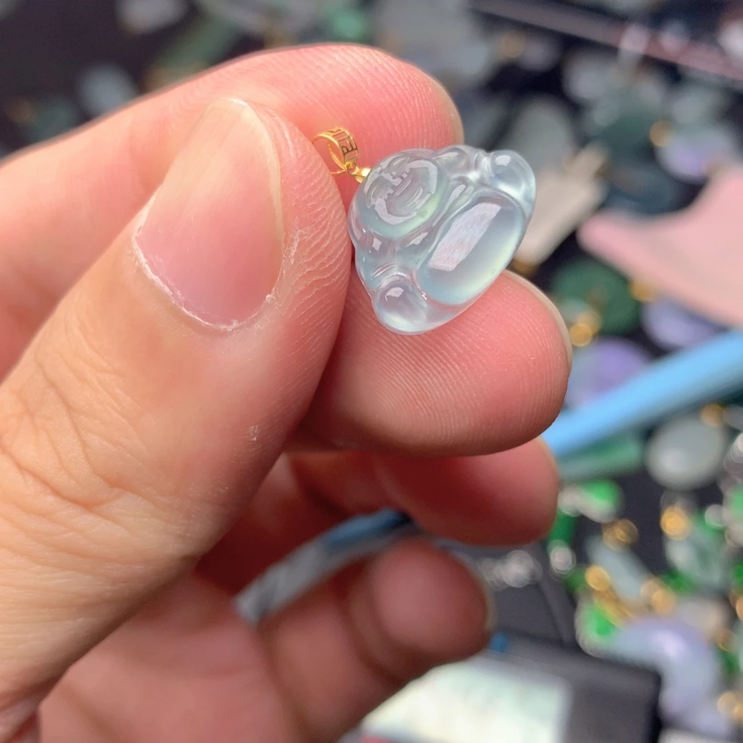 【闪购商品】翡翠18K金镶嵌颈饰翡翠