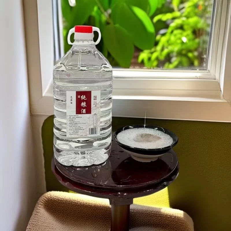 玉川福贰号纯粮清香型高梁酒桶装原浆酒53度2500ml53%Vol2500ml