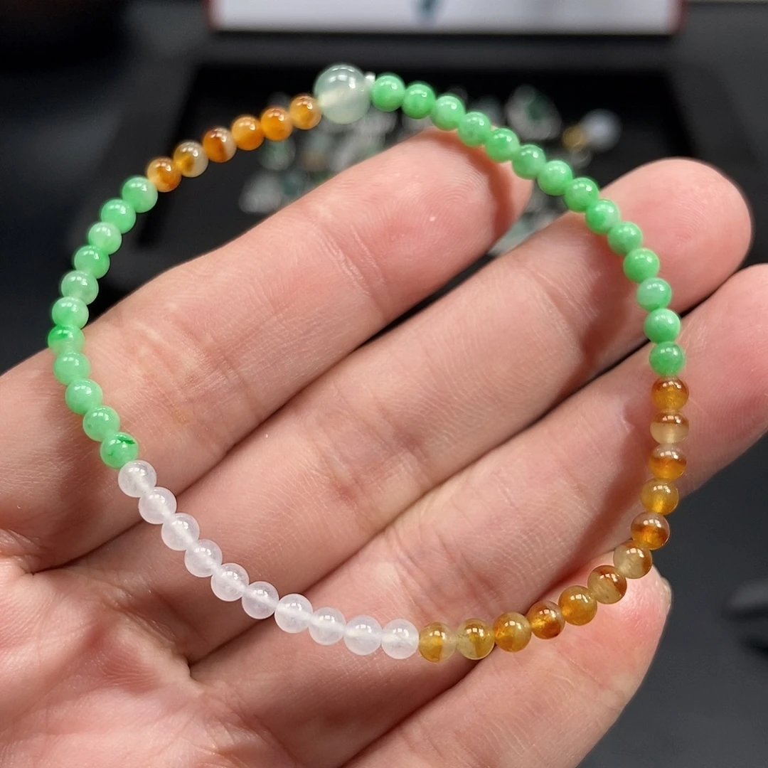 翡翠未镶嵌手串12468890