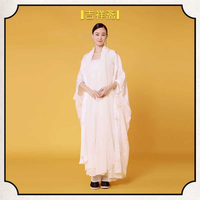 吉祥斋蝶随花长上衣提花面料国风宽松礼服长袍长上衣251202039