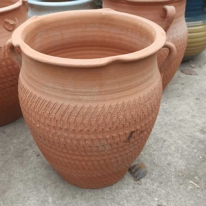 红陶口25高30瑕疵