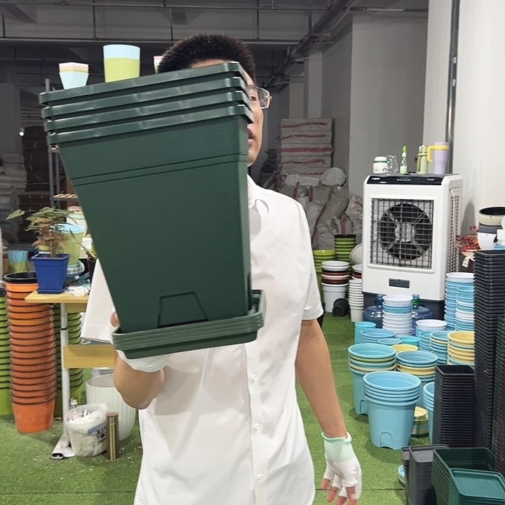 方盆口23高25军绿4只带托