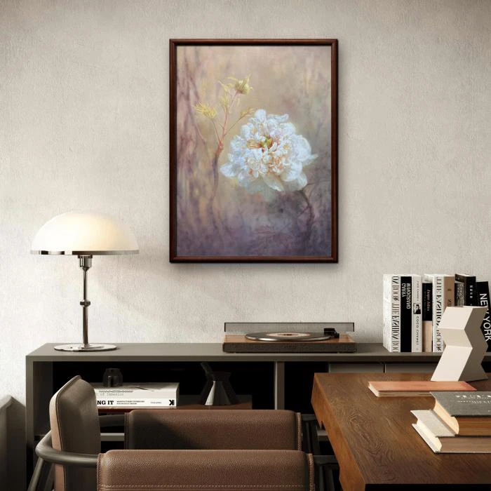 原创牡丹油画作品60x80厘米