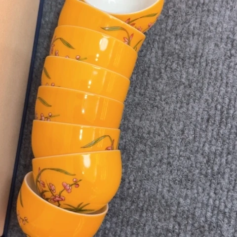 资*手绘茶杯盖碗陶瓷