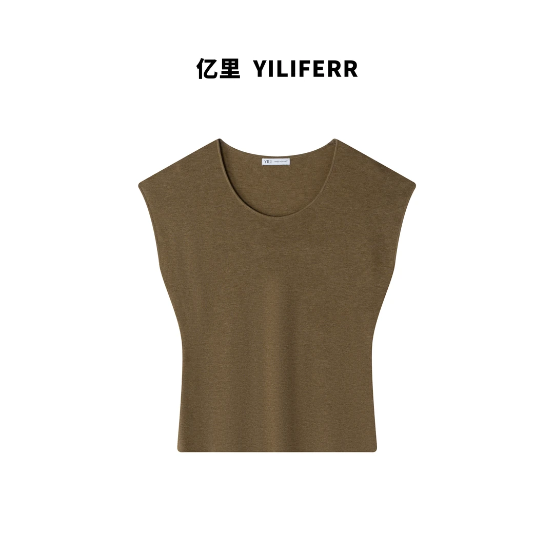 【YILI大码品牌】时尚百搭显瘦小众气休闲质简约体恤百搭T恤Y0670