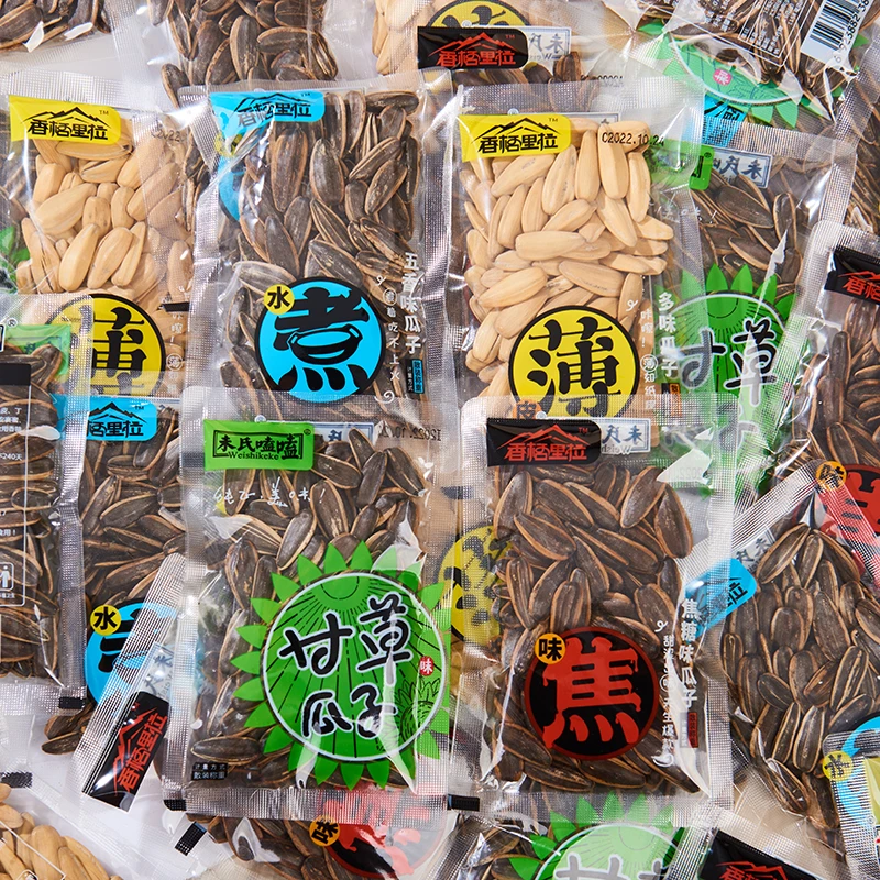未氏嗑嗑瓜子焦糖味葵花籽五香多味小包装大颗粒休闲零食年货批发