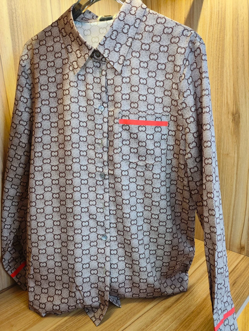 伴月伊人福利款花色撞色衬衣122569