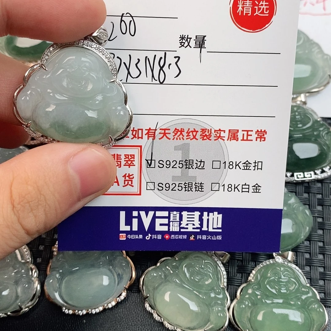 翡翠银S925镶嵌颈饰
