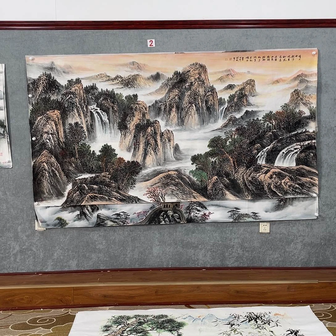 国画新****窗定制作者刘彬画心