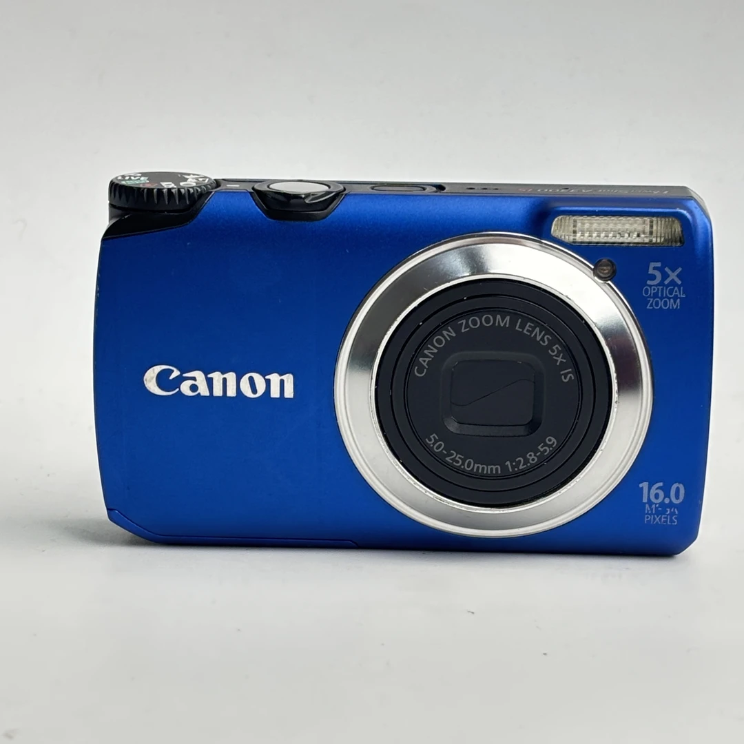 95新 Canon/佳能 a3300蓝色1600w像素5倍变焦复古ccd数码相机