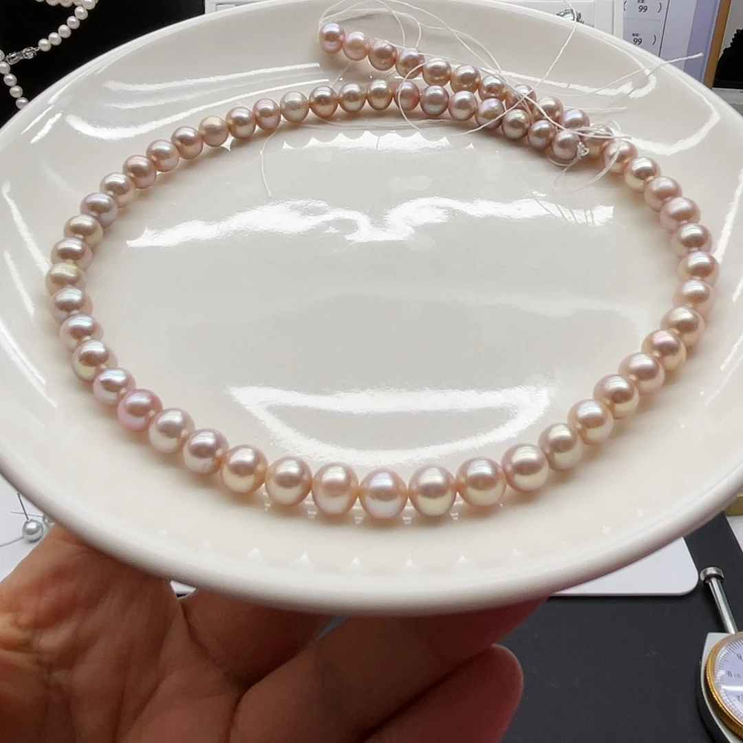 银S925镶嵌淡水珍珠颈饰