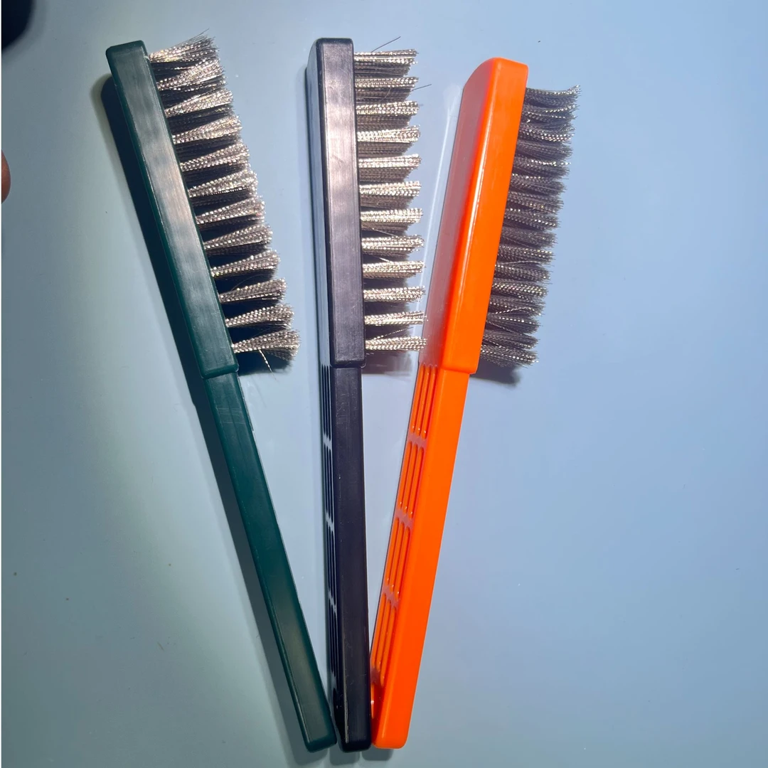 【草帽专属】文玩核桃钢丝刷 三把钢丝刷 万毛钢丝+软钢丝+硬钢丝