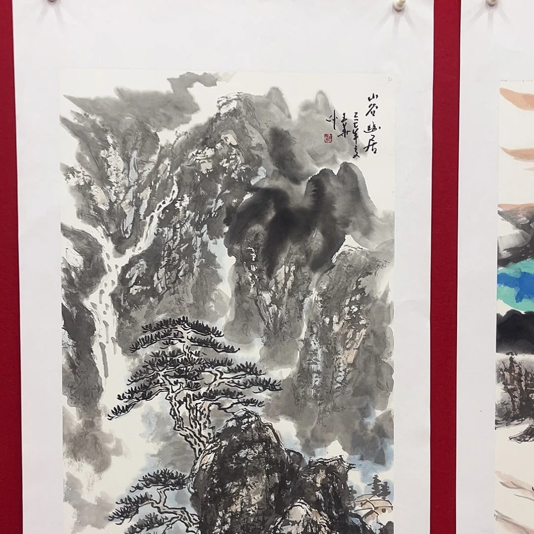 国画绘画作品多次参加全国