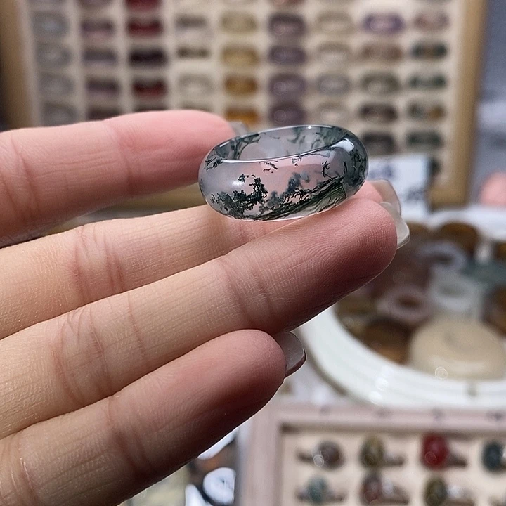 未镶嵌戒指玛瑙/玉髓B52不退换港20