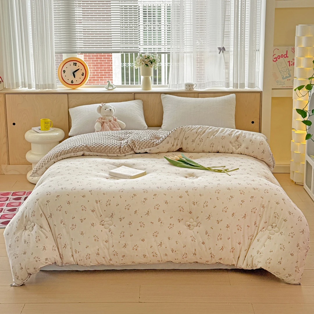 【嘉奇严选】【三晟SanSheng】A类大豆针织豆豆冬被