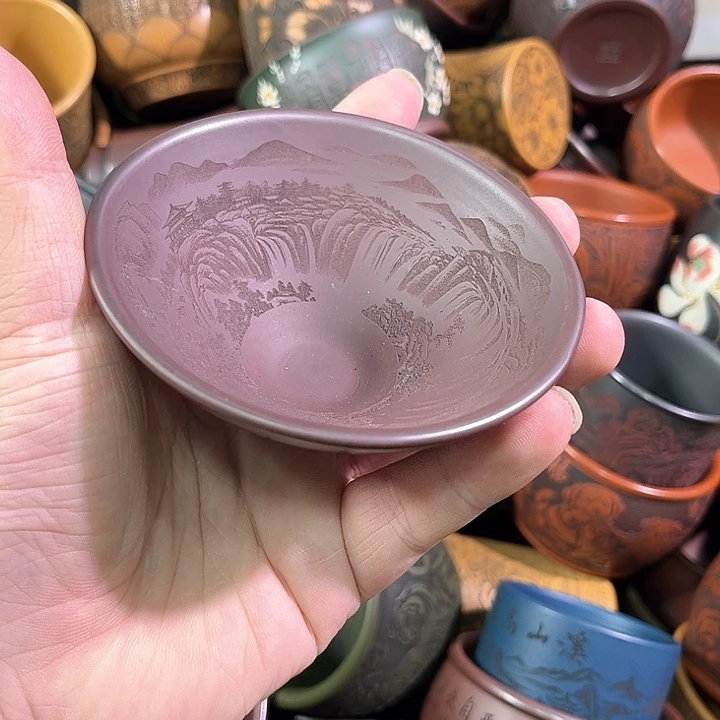 茶杯紫砂全手工紫砂主人杯