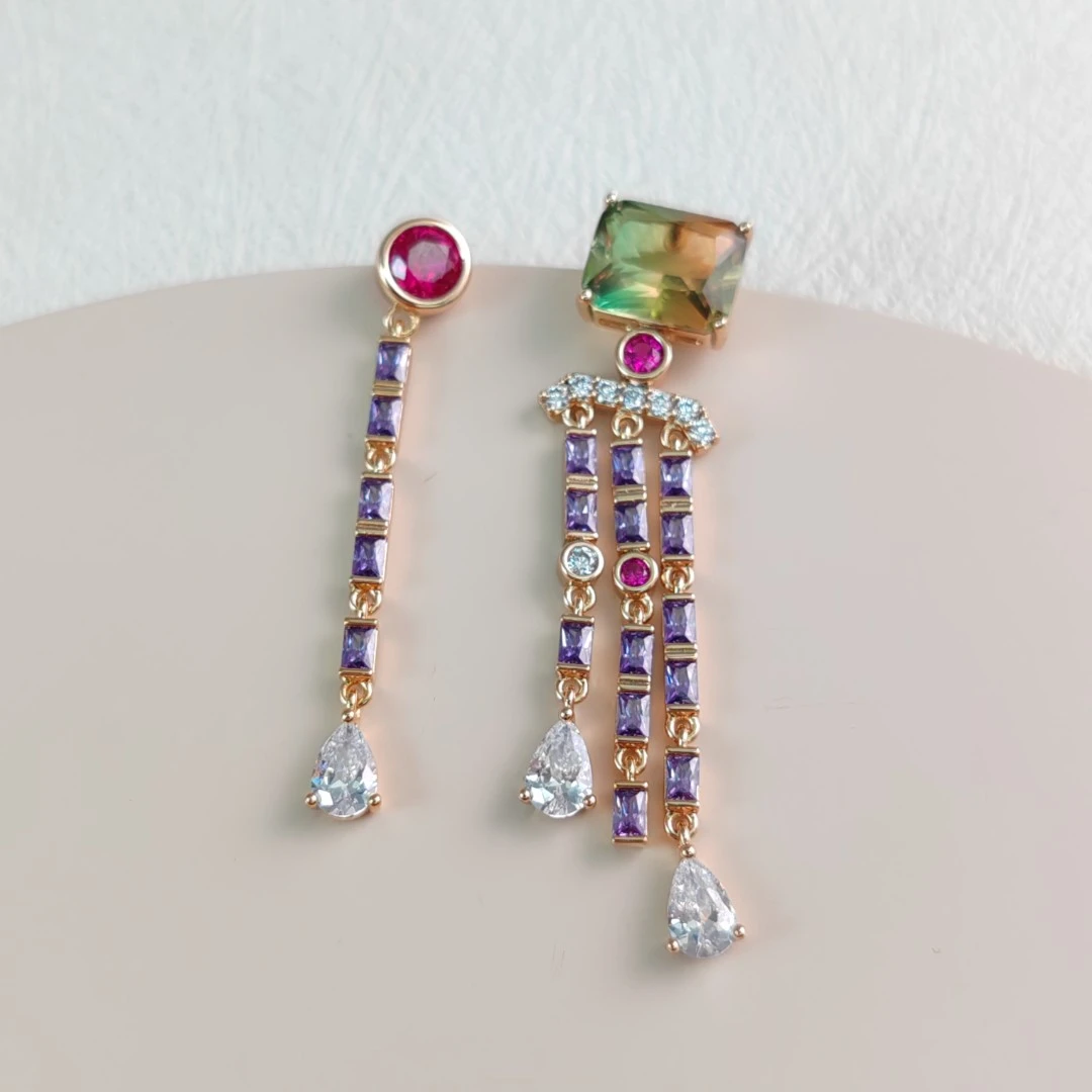 XUPING/旭平首饰 合金合成锆石耳饰 【参与满赠】 GDJ X000710224