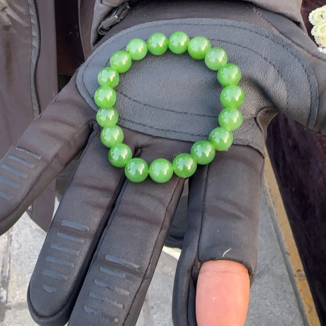 和田玉未镶嵌颈饰卡十米单圈