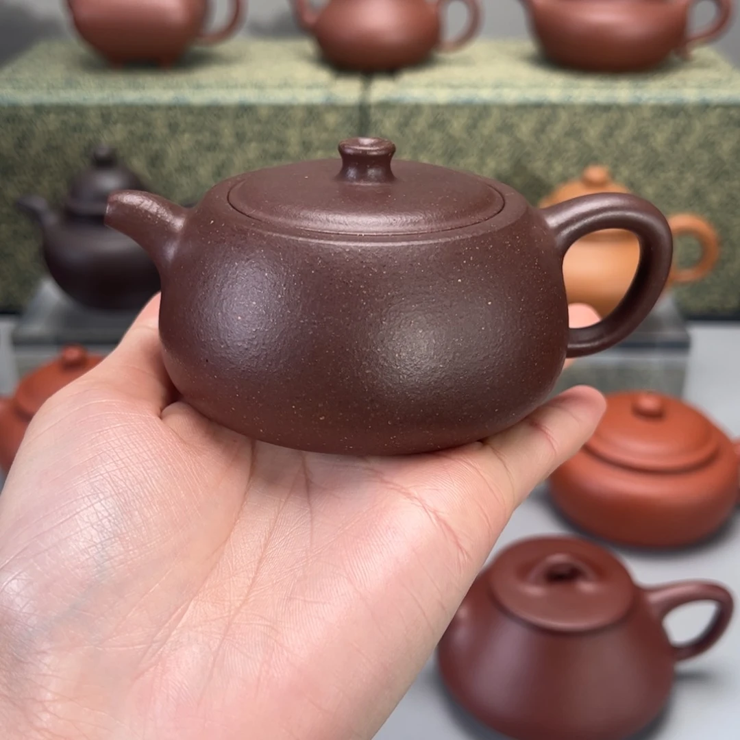 紫砂茶壶千禧紫泥井栏150cc