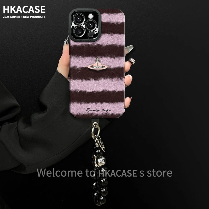 条纹星球适用苹果vivo华为oppo小米iPhone17瞳眼小羊皮手机壳