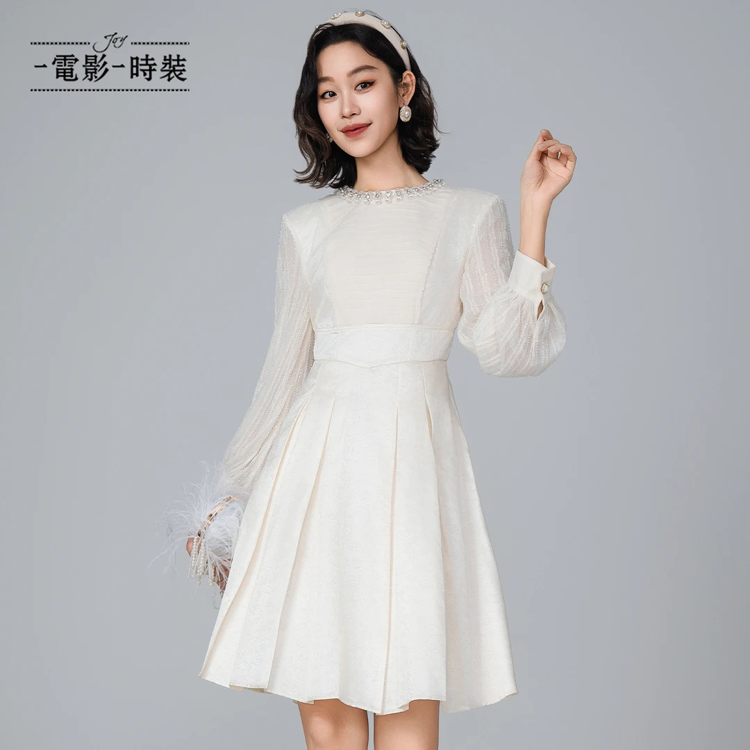 【若谷专属】一电影一时装复古名媛气质礼服连衣裙FFHL111212
