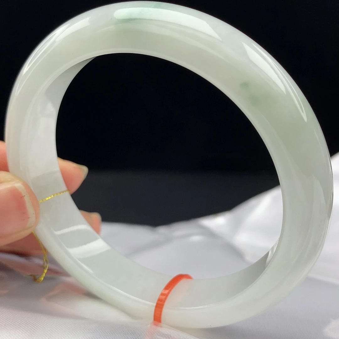 翡翠未镶嵌手镯58圈084