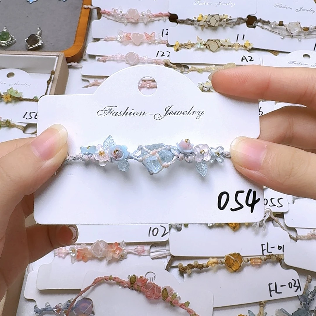 石英石纯铜锡合金纯铜54手链