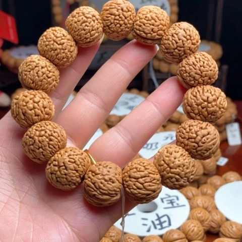 吊坠桃核龙鳞凤尾单圈20