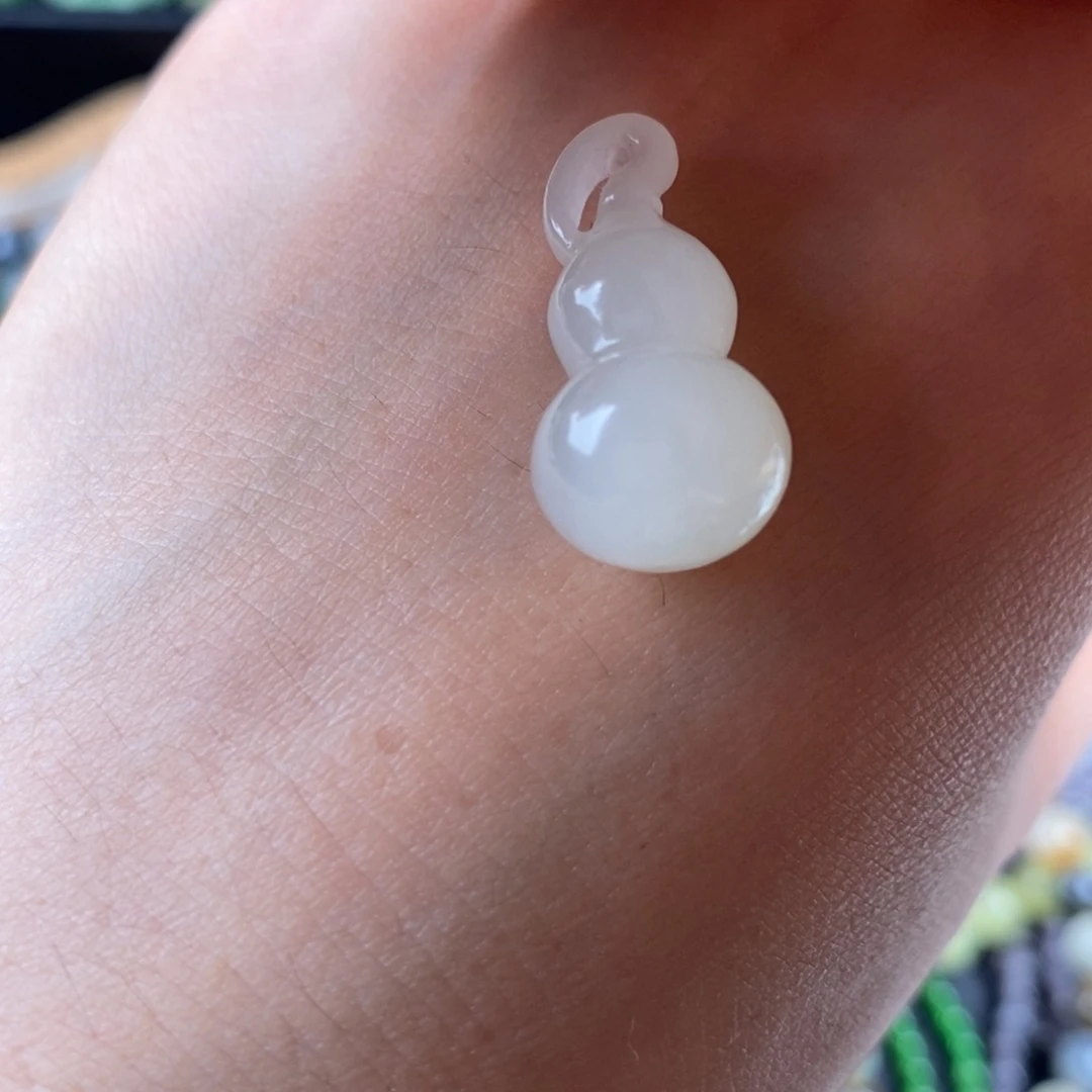 和田玉未镶嵌吊坠(不含链)冰晴葫芦吊坠