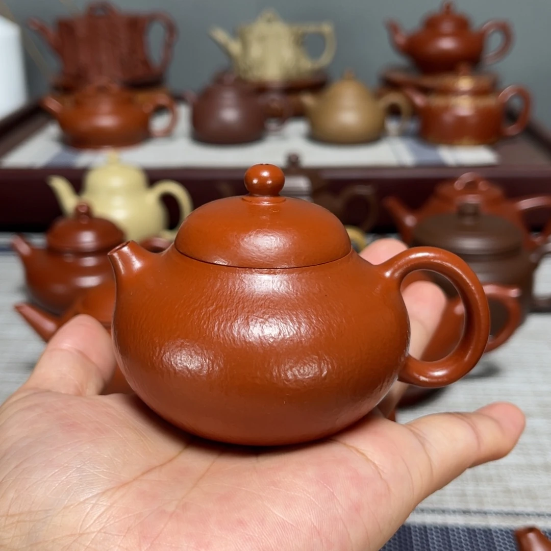 茶壶紫砂全手工制作90cc