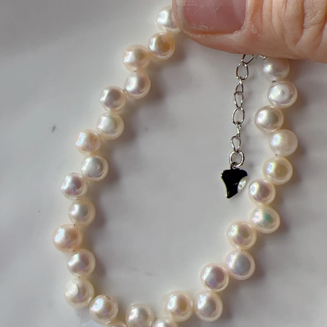 淡水珍珠手绳合金