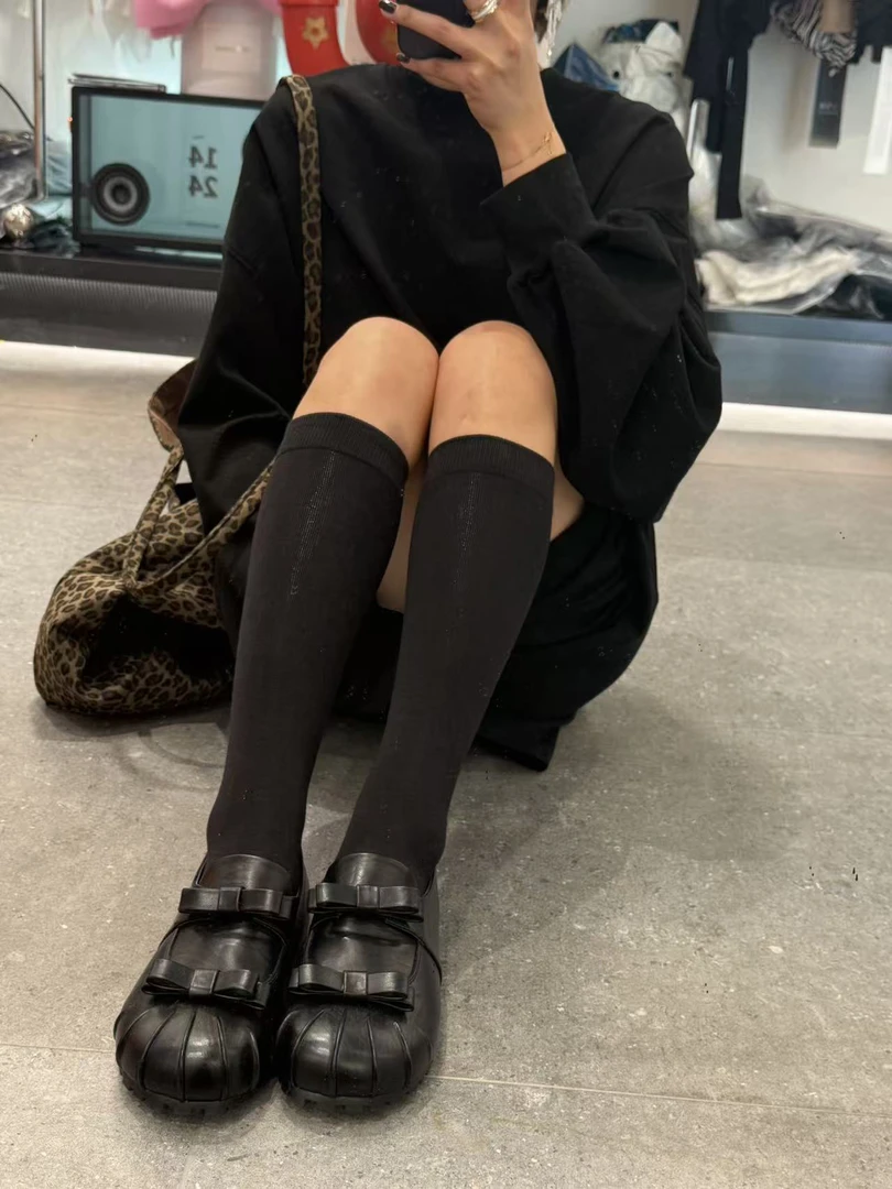 XMM韩系秋冬必备压力中筒小腿袜