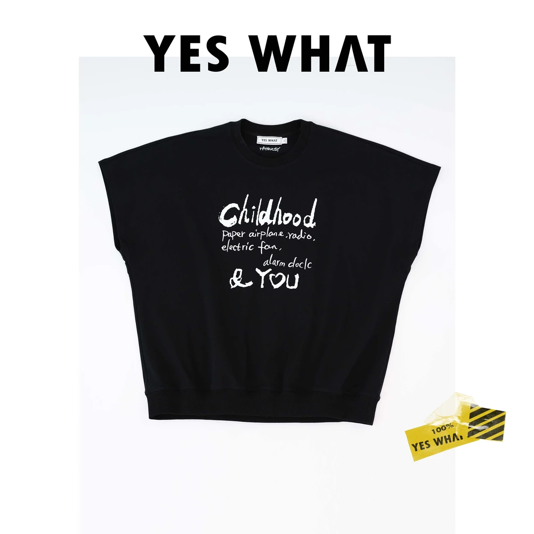 【YES WHAT】“BUFF叠加”叠穿神器印花T恤KN23057