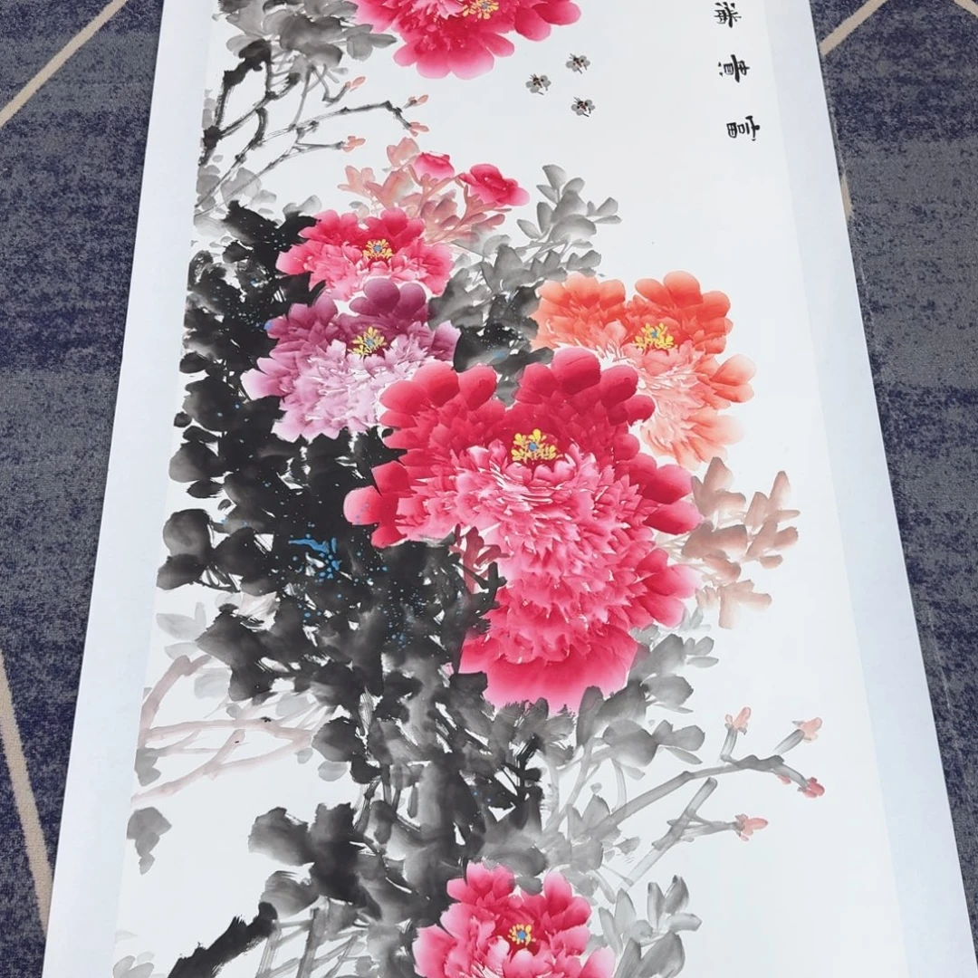 国画国画作品山水花鸟
