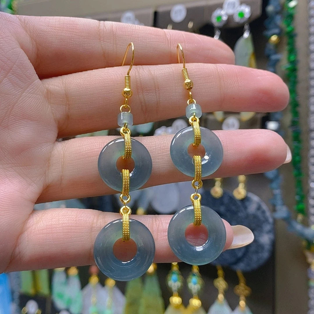 未镶嵌翡翠耳饰翡翠