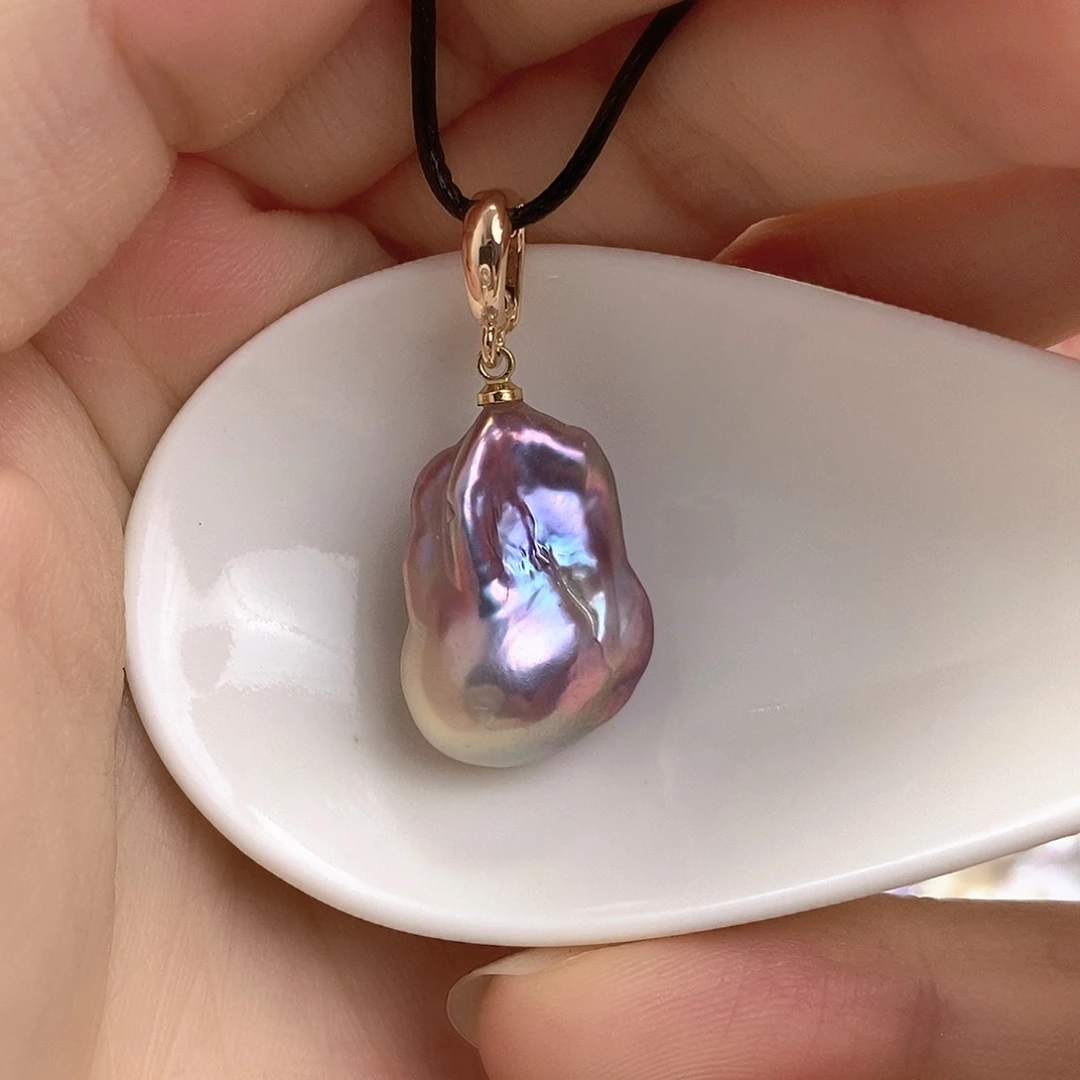 淡水珍珠未镶嵌吊坠(赠链)