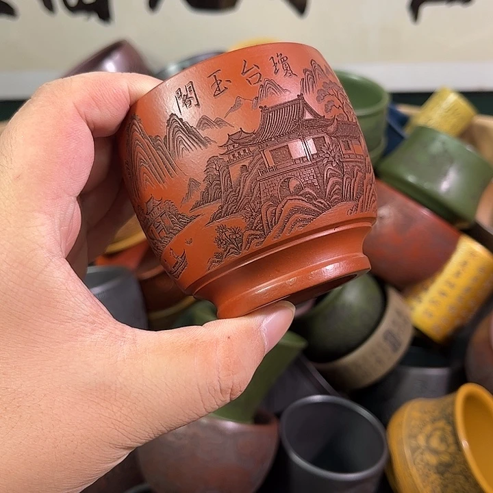 茶杯紫砂全手工紫砂主人杯