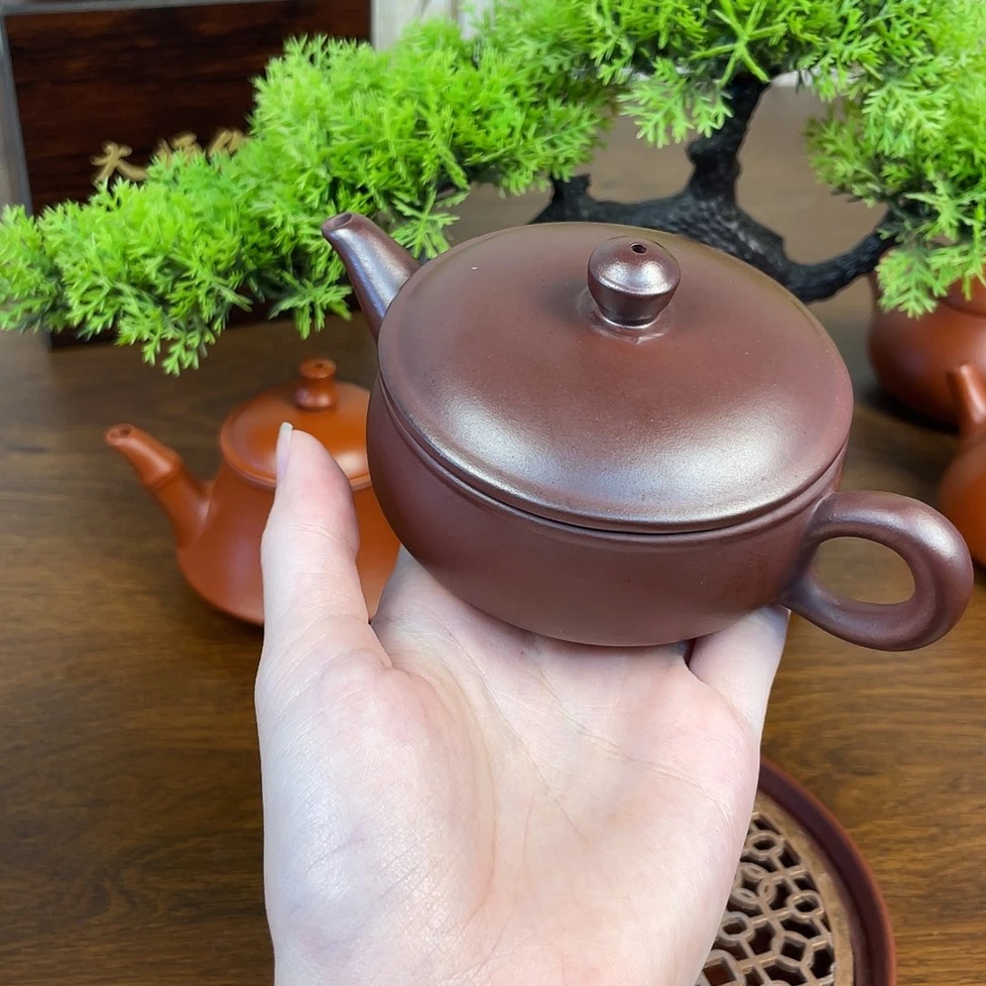 茶壶紫砂潮州原矿朱泥一片瓦120c