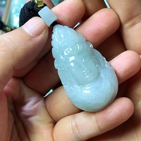 颈饰未镶嵌翡翠福豆豆珠宝翡翠颈饰