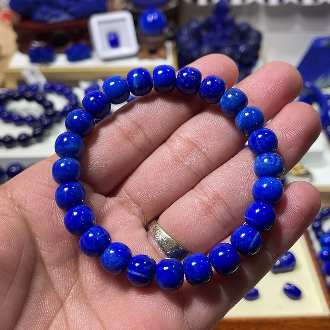青金石未镶嵌福利款9mm老型手串