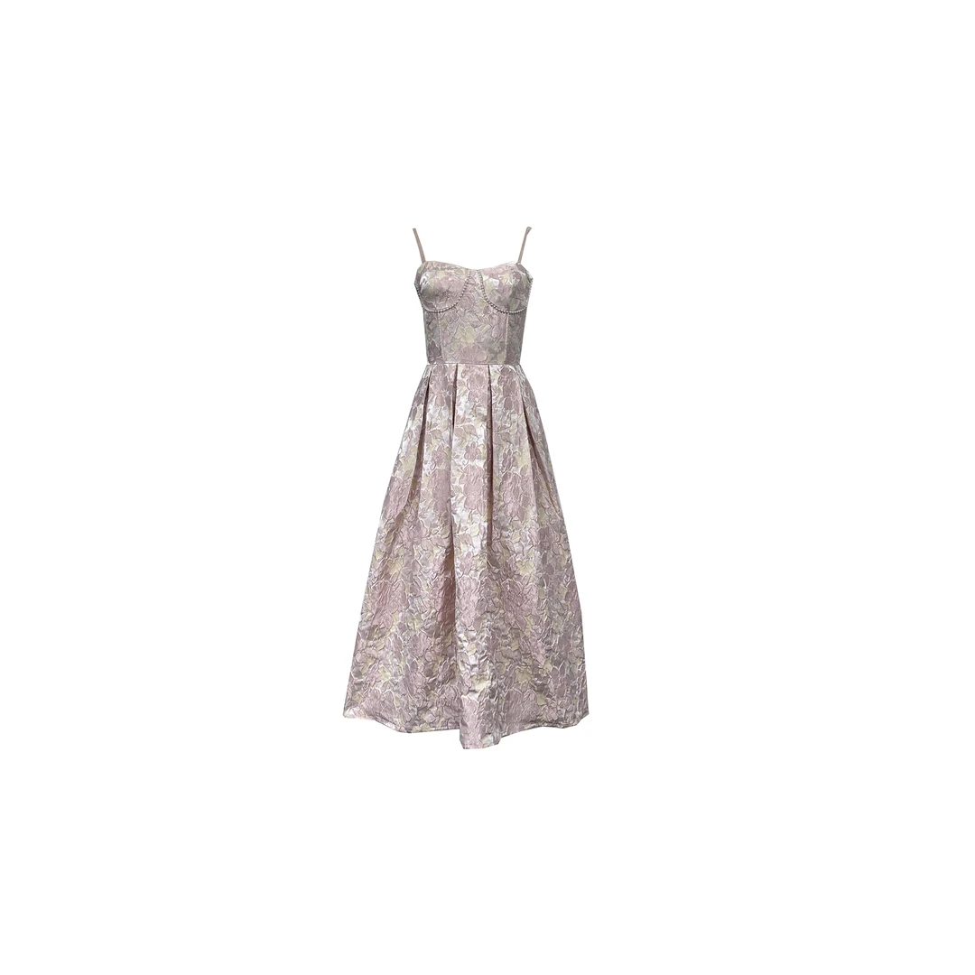 依漾自制-【爱丽丝仙境】新款气质原创设计感连衣裙-2V730M