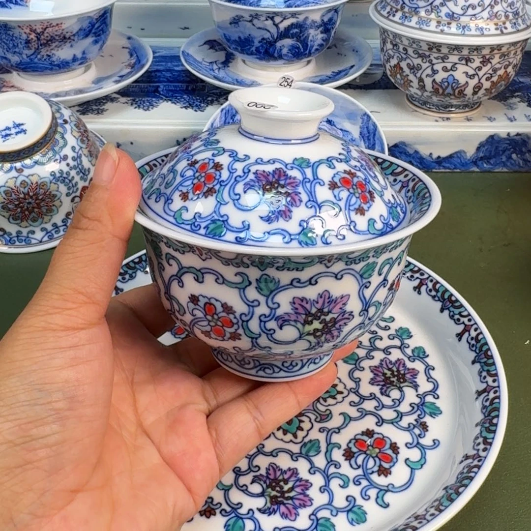 景德镇纯手绘茶具具圆圆290